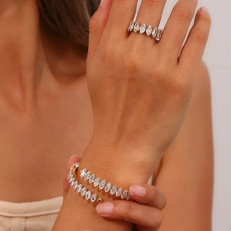 Anillo ajustable diamante