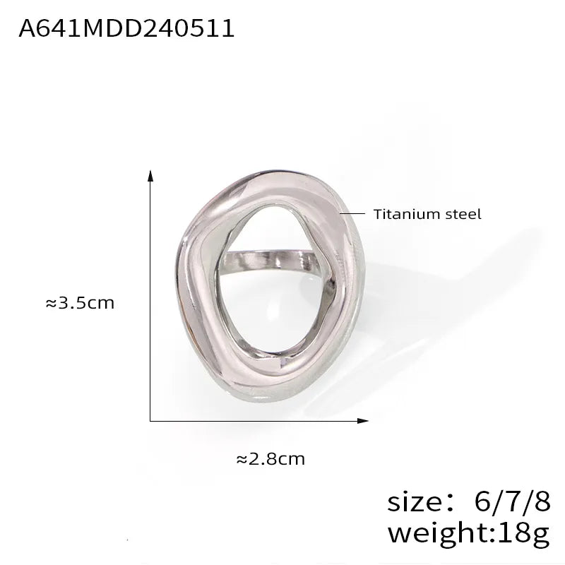 Anillo de circulo irregular