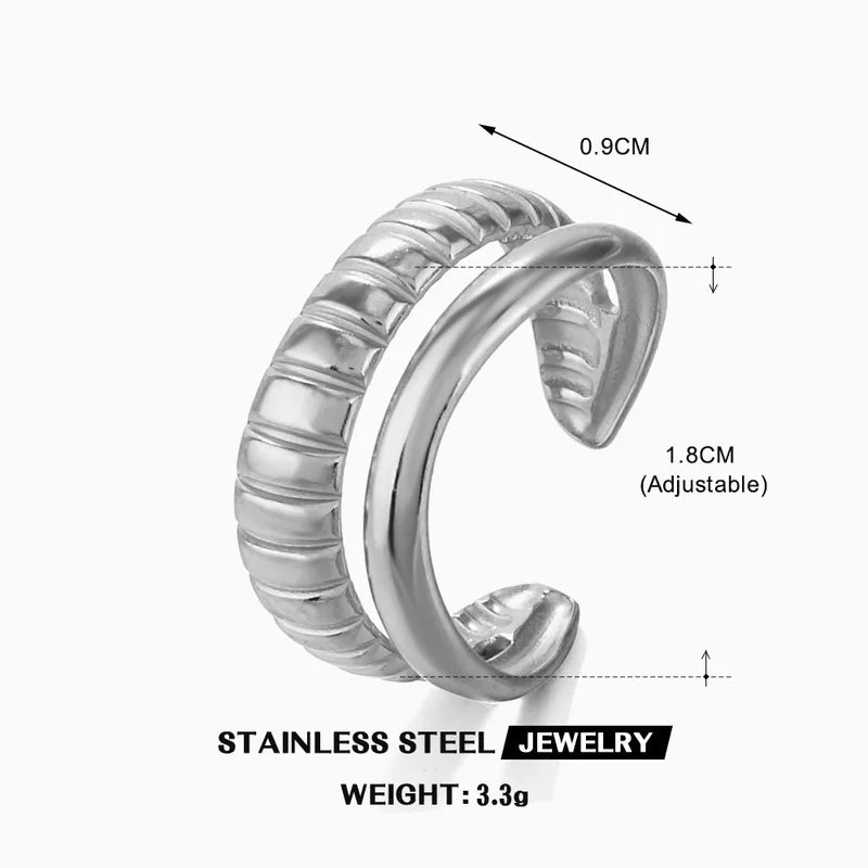 Anillo doble - Ajustable