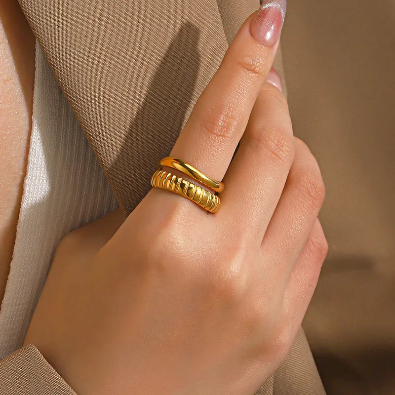 Anillo doble - Ajustable