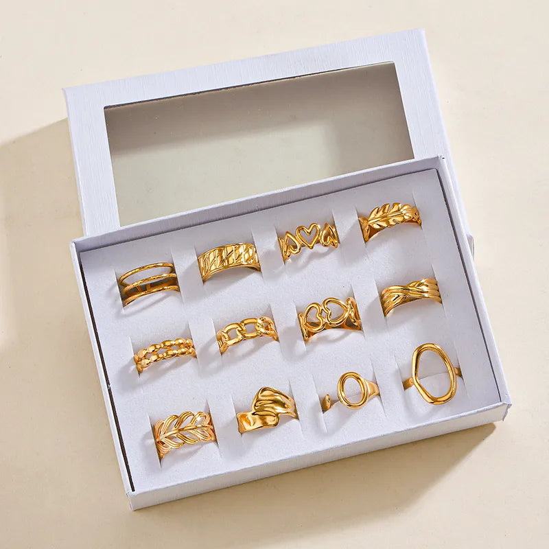 Kit de 12 anillos variados | $1,78 c/u