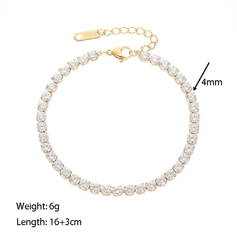 Brazalete elegante de circones
