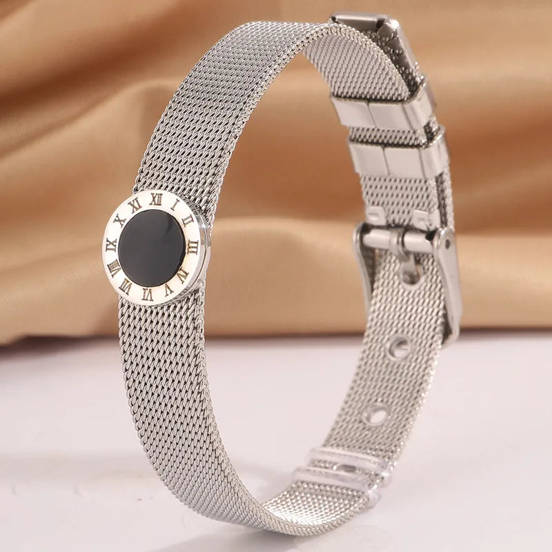 Kit de 2 Brazaletes tipo reloj estilo romano
