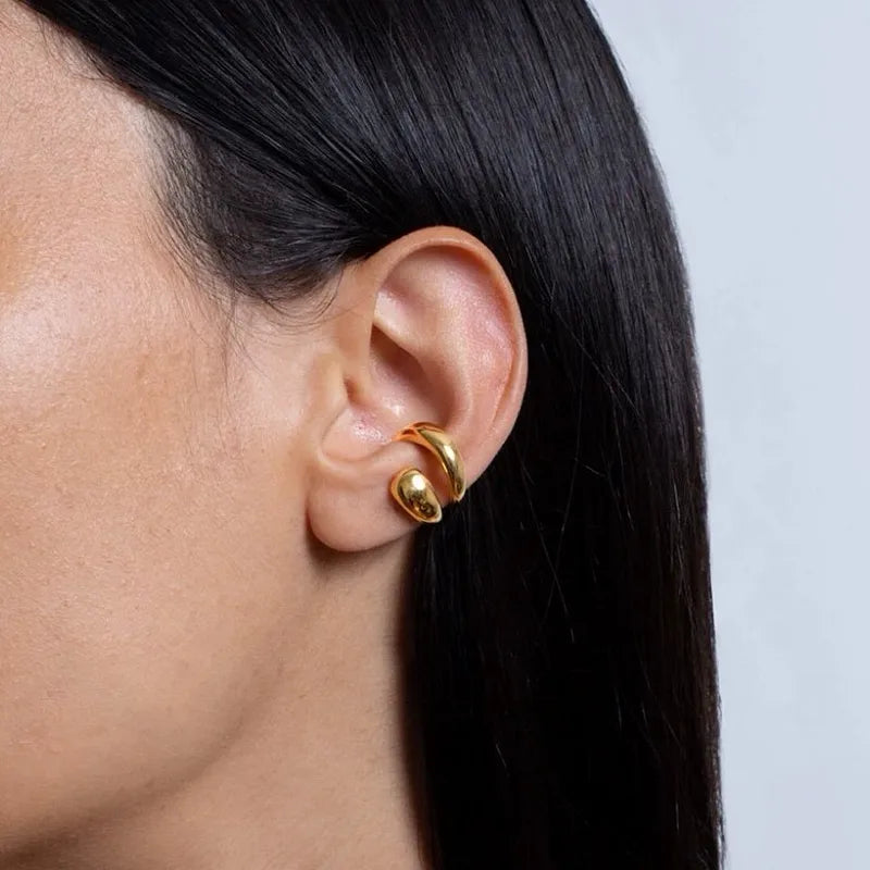 Earcuff liso doble banda