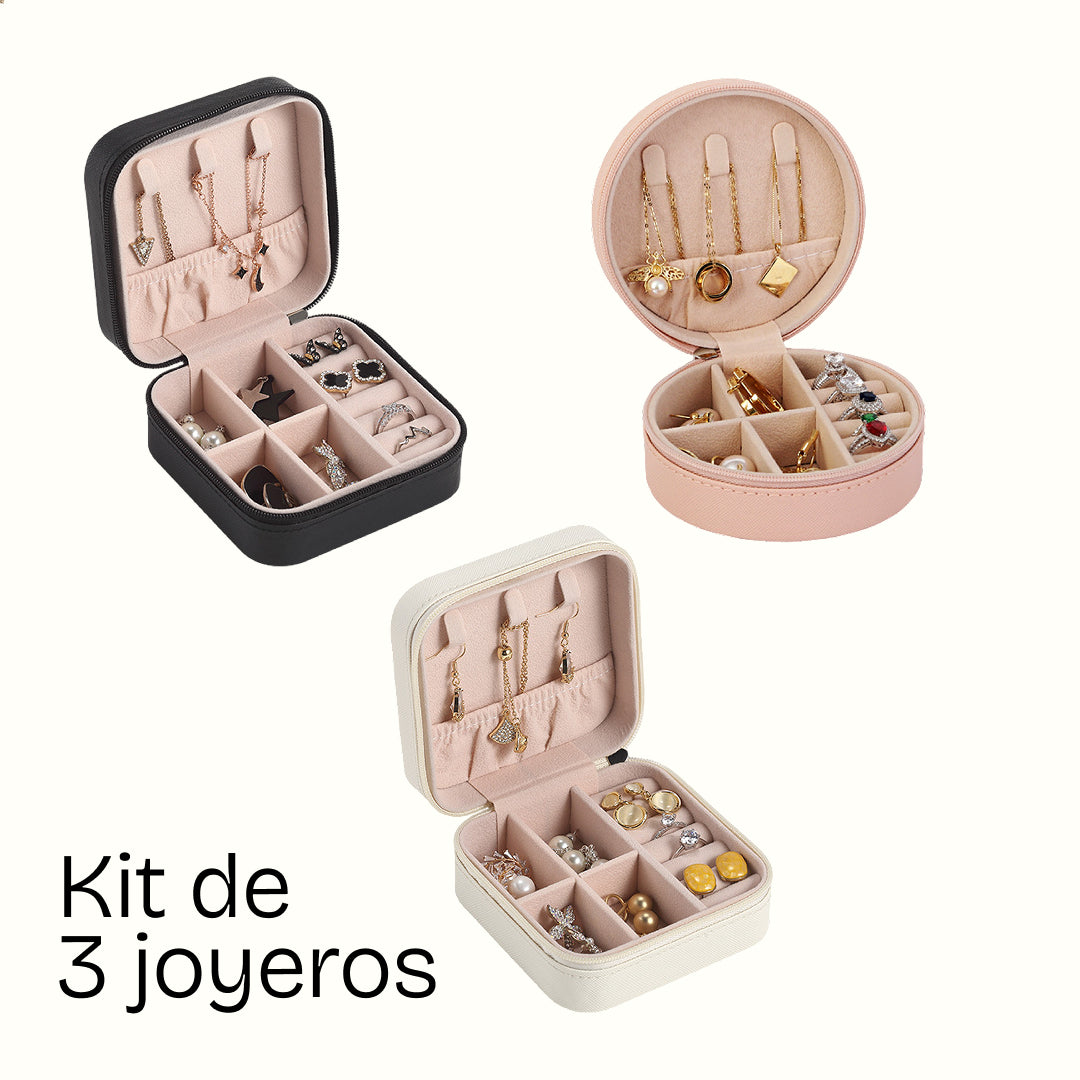 Kit de 3 Joyeros (color y forma a elección)