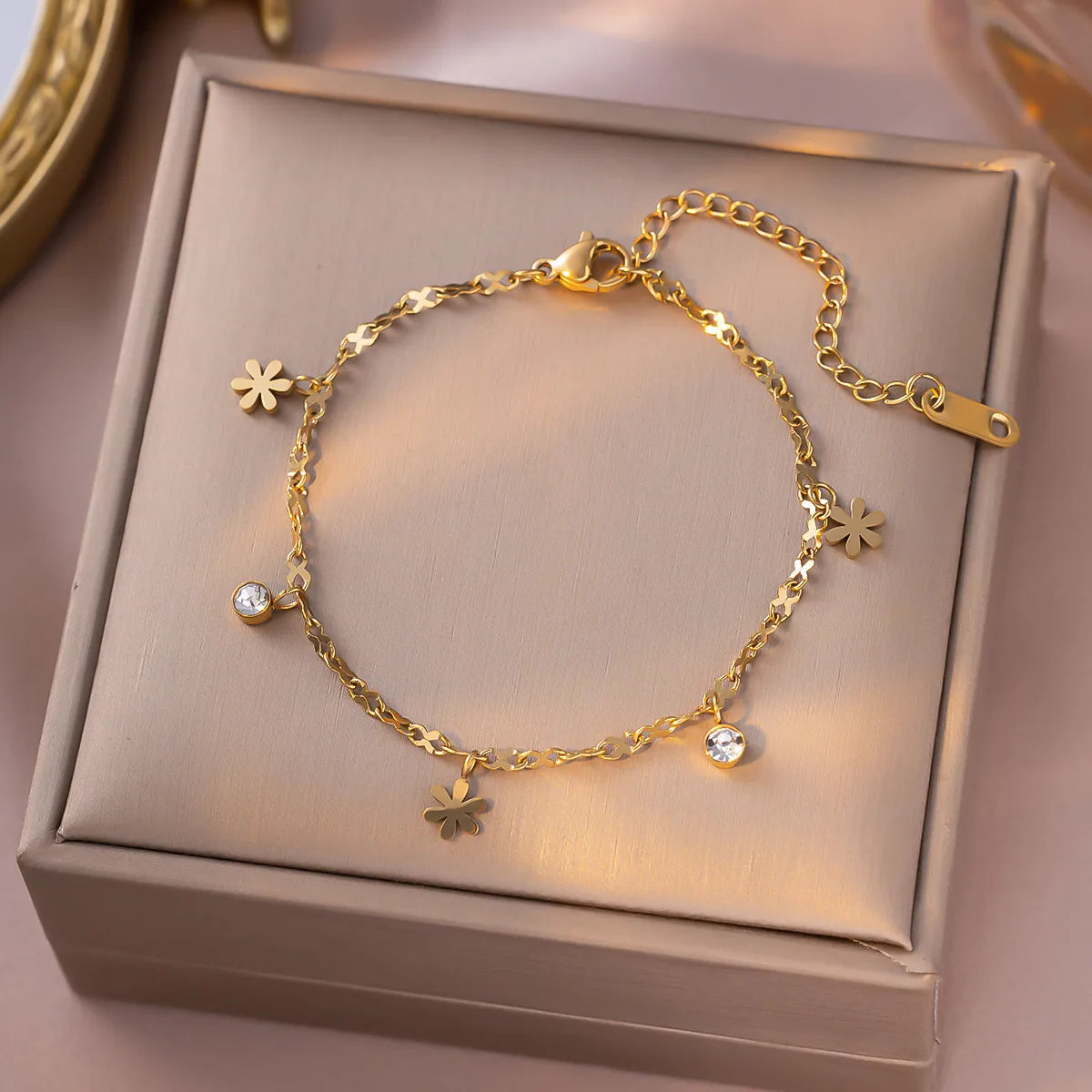 Pulsera multidijes de margaritas
