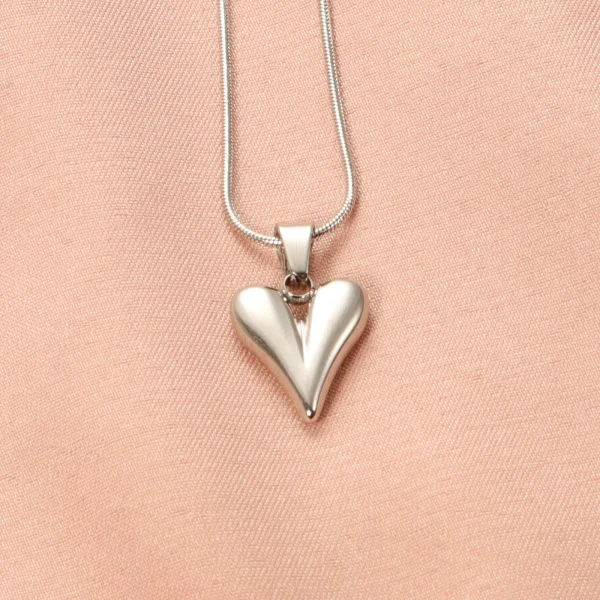 Cadena de corazon - Plateado