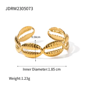 Anillo Caracoles Cauri