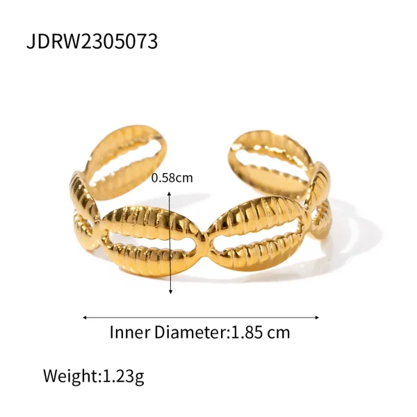 Anillo Caracoles Cauri