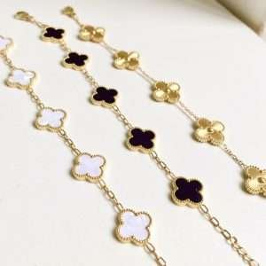 Pulsera Van Cleef Clásica - Negro