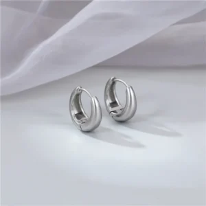 Argollas Medium - Plateado