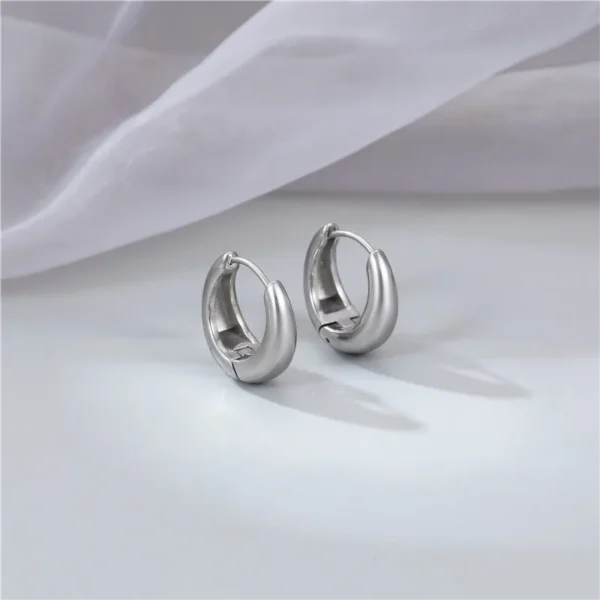 Argollas Medium - Plateado