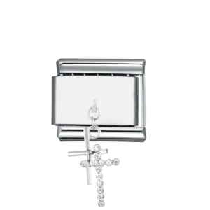 Charm colgante - Doble cruz