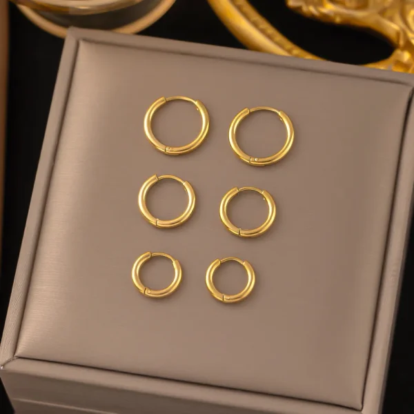 Set de 3 pares de argollas basicas
