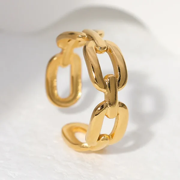 Anillo de eslabones - Dorado